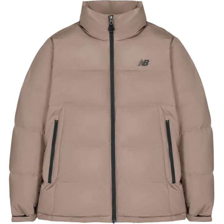 New Balance New Balance Down Jackets Men's Brown Stand Collar Moderate