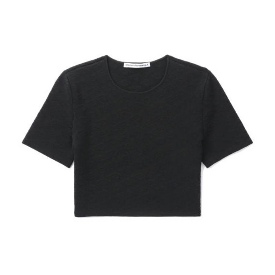 Alexander Wang T Shirts Women's Black Crew Neck Moderate