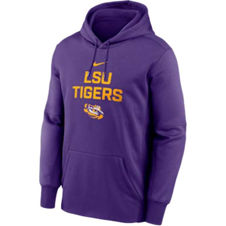 Nike Nike Lsu Team Stacked Men’s Nike Therma College Pullover Hoodie