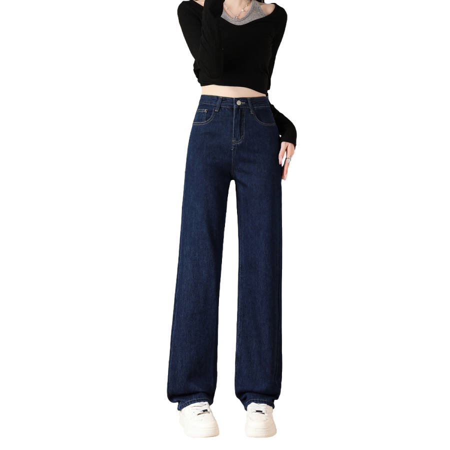 BALENO Jeans Women's Dark Blue Moderate Wide Leg Pants