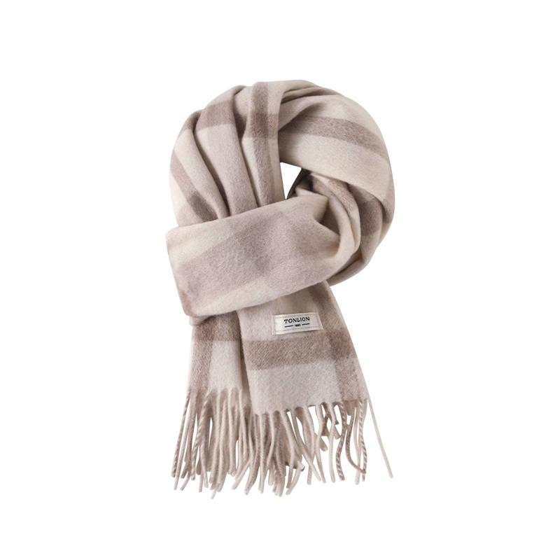 Tonlion Sheep Wool Knit Scarves Unisex