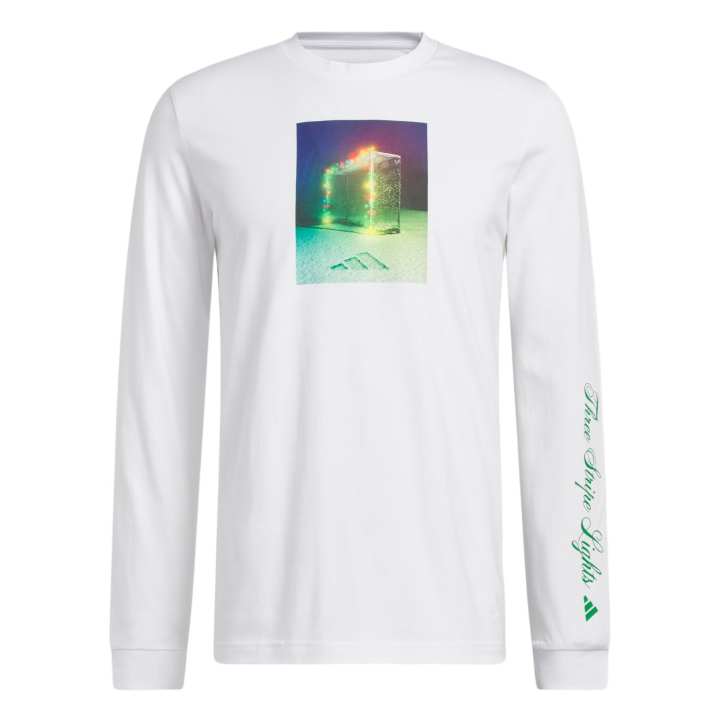 Adidas Adidas Free Shipping With AdiClub 3 Stripes Lights Graphic Long Sleeve Tee