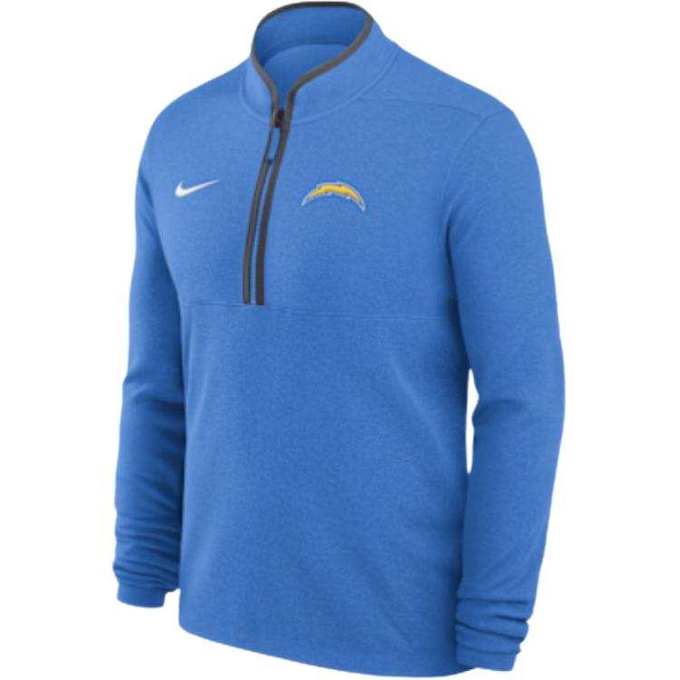 Nike Nike Los Angeles Chargers Logo Victory Men's Nike Dri-FIT Nfl 1/2-Zip Long-Sleeve Top