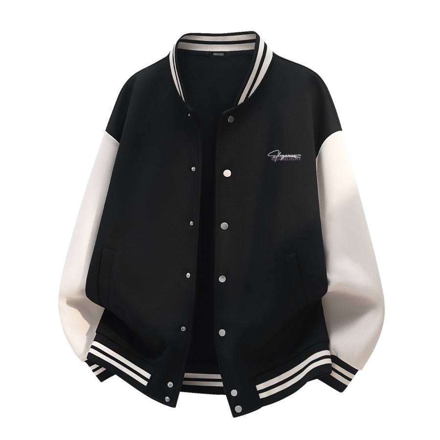 MINISO Baseball Jerseys Unisex Baseball Collar Moderate Straight Fit