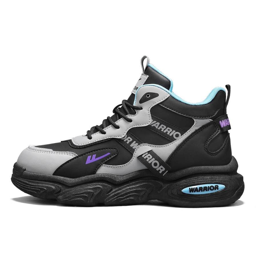 WARRIOR Outdoor Shoes Abrasion Resistant Lightweight Wear resistant And Lightweight High top Chunky Sneakers Men's