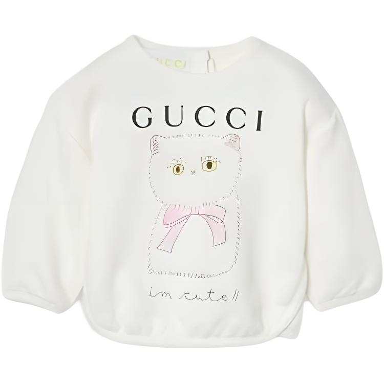 GUCCI Sweatshirt FW24 White Infant And Toddler