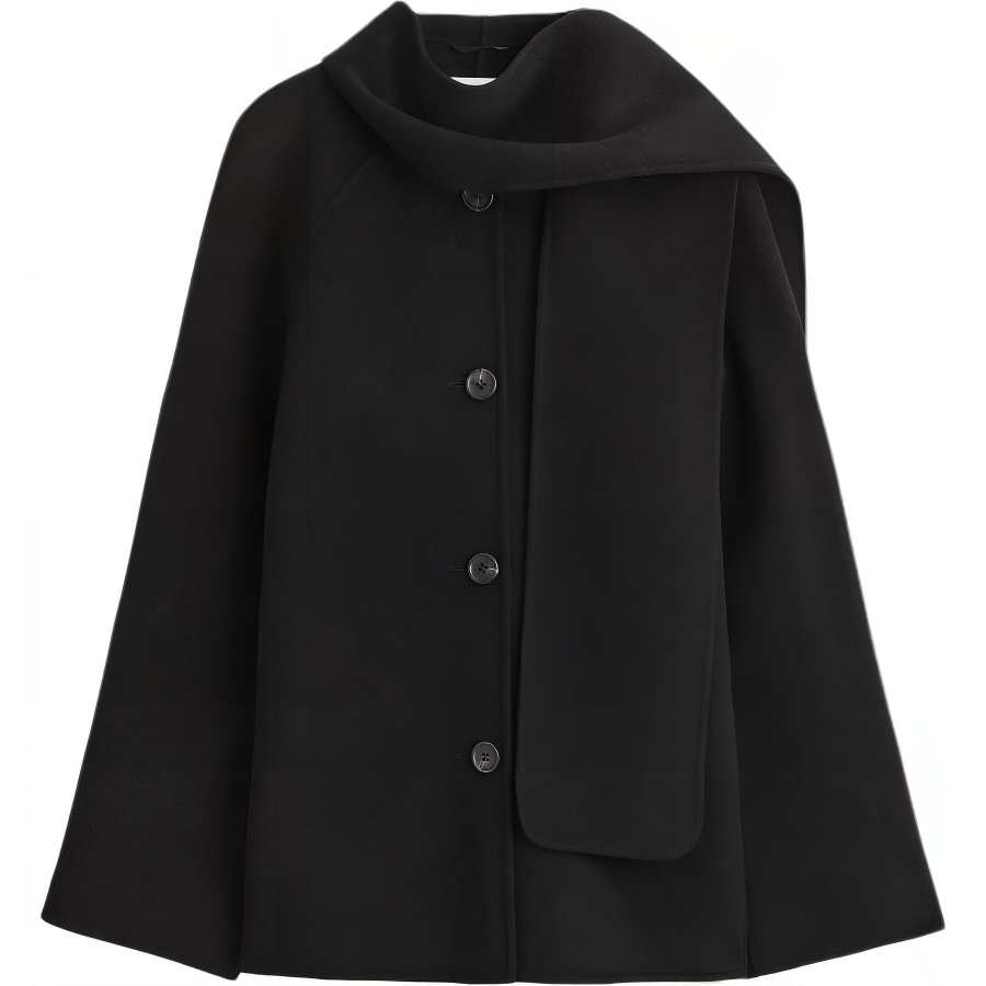 COS COS Jackets Women's Black Moderate