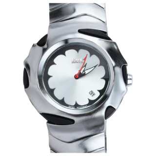 KIOSK Silver Luxury American Fossil Quartz Movement Stainless Steel Watchband Watch Unisex Blue Dial