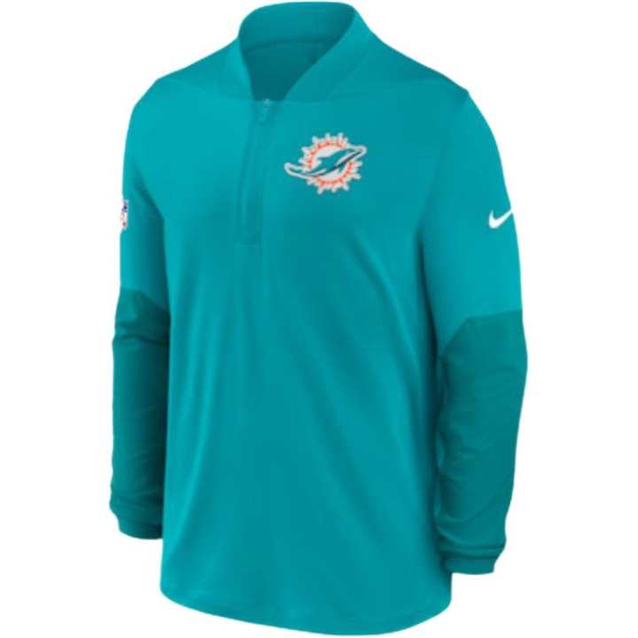 Nike Nike Miami Dolphins Feel The Pressure Men's Nike Dri-FIT Nfl 1/2-Zip Top