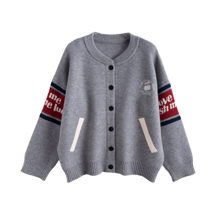Tonlion Knitwear Women's Gray Tone Moderate Cardigan