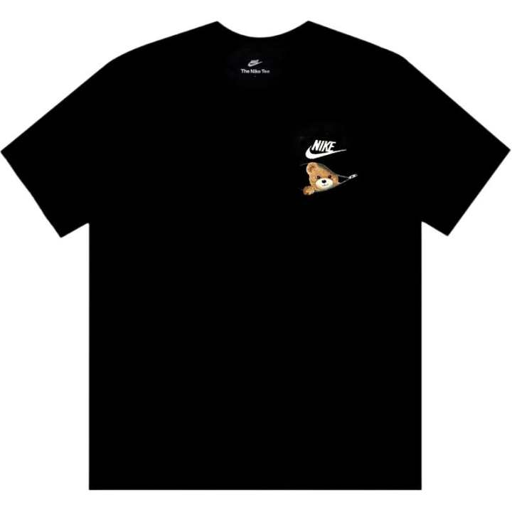 Nike Nike T Shirts Unisex Black Crew Neck Thin Straight Fit