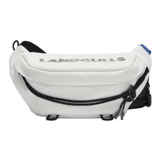 Land Gulls Pu Crossbody Bag Sling Bag Medium Unisex White/Black