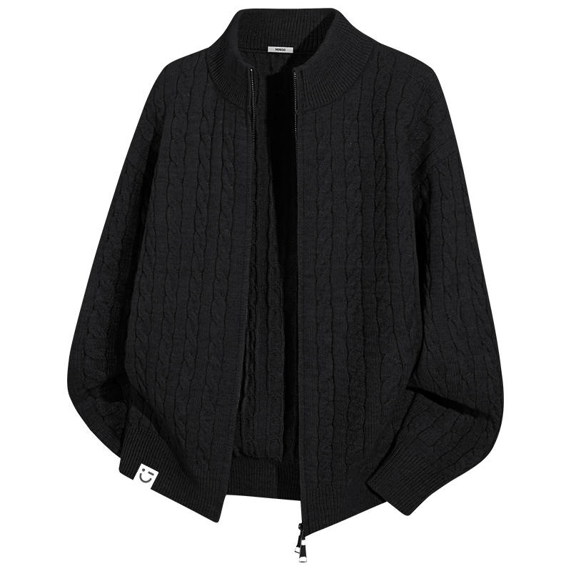 MINISO MINISO Sweaters Unisex Stand Collar Thickened Cardigan