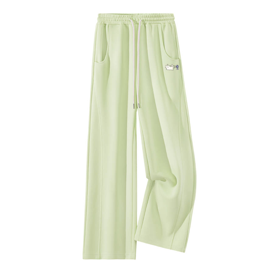 Tonlion Casual Pants Women's Moderate Wide Leg Pants