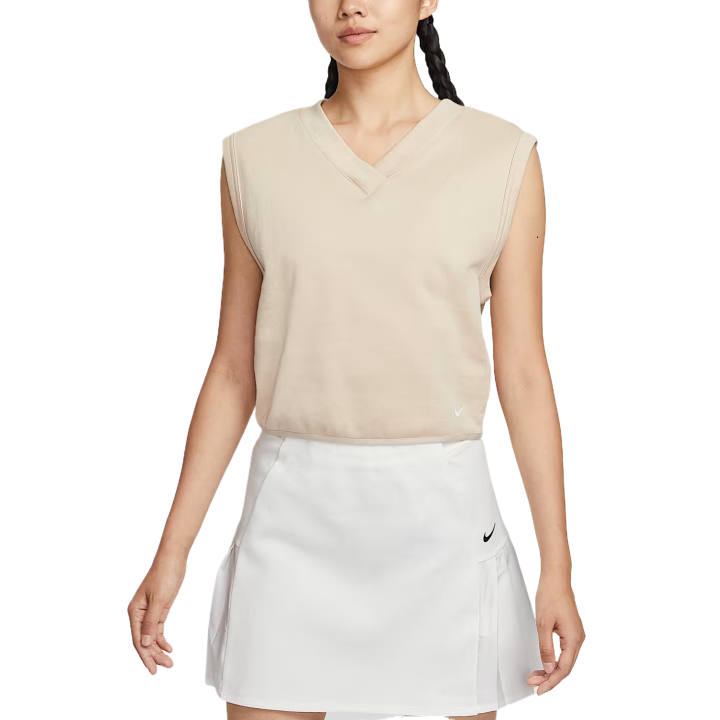 Nike Nike Sleeveless Sports Shirts Women's Beige