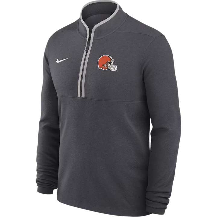 Nike Nike Cleveland Browns Logo Victory Men's Nike Dri-FIT Nfl 1/2-Zip Long-Sleeve Top