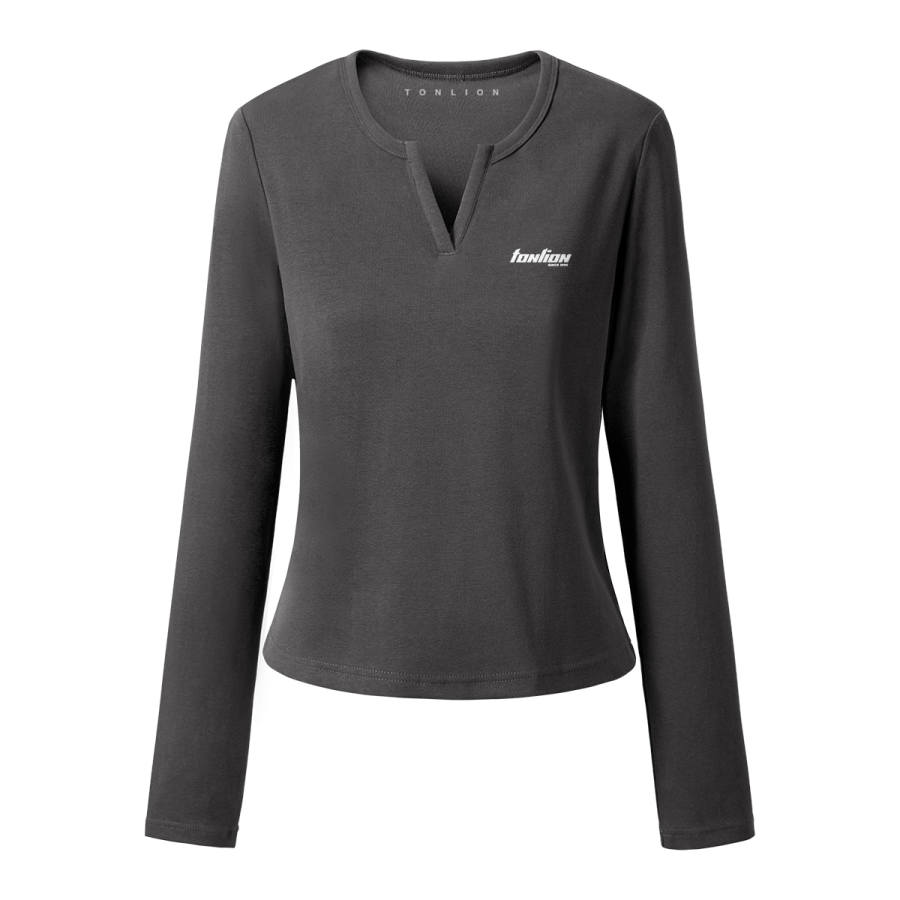 Tonlion T Shirts Women's V Neck Moderate Straight Fit