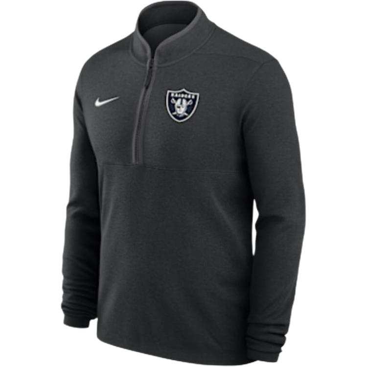 Nike Nike Las Vegas Raiders Logo Victory Men's Nike Dri-FIT Nfl 1/2-Zip Long-Sleeve Top