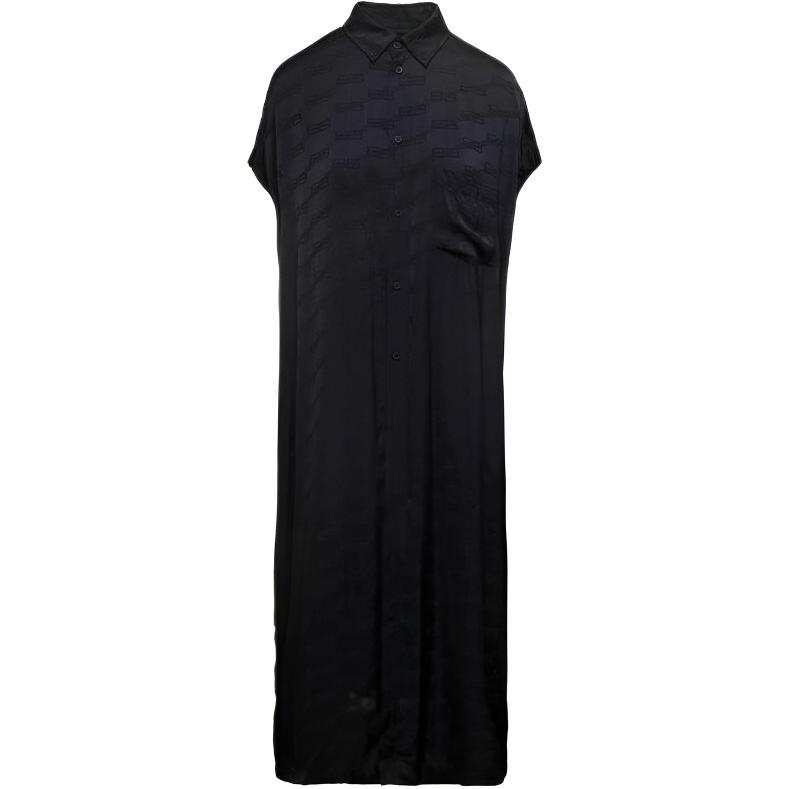 Balenciaga Sleeveless Dress Loose Fit Women's Black