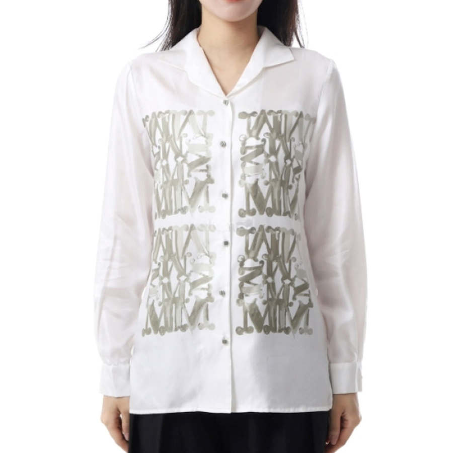 MaxMara MaxMara Shirts Women's White Lapel Moderate Other