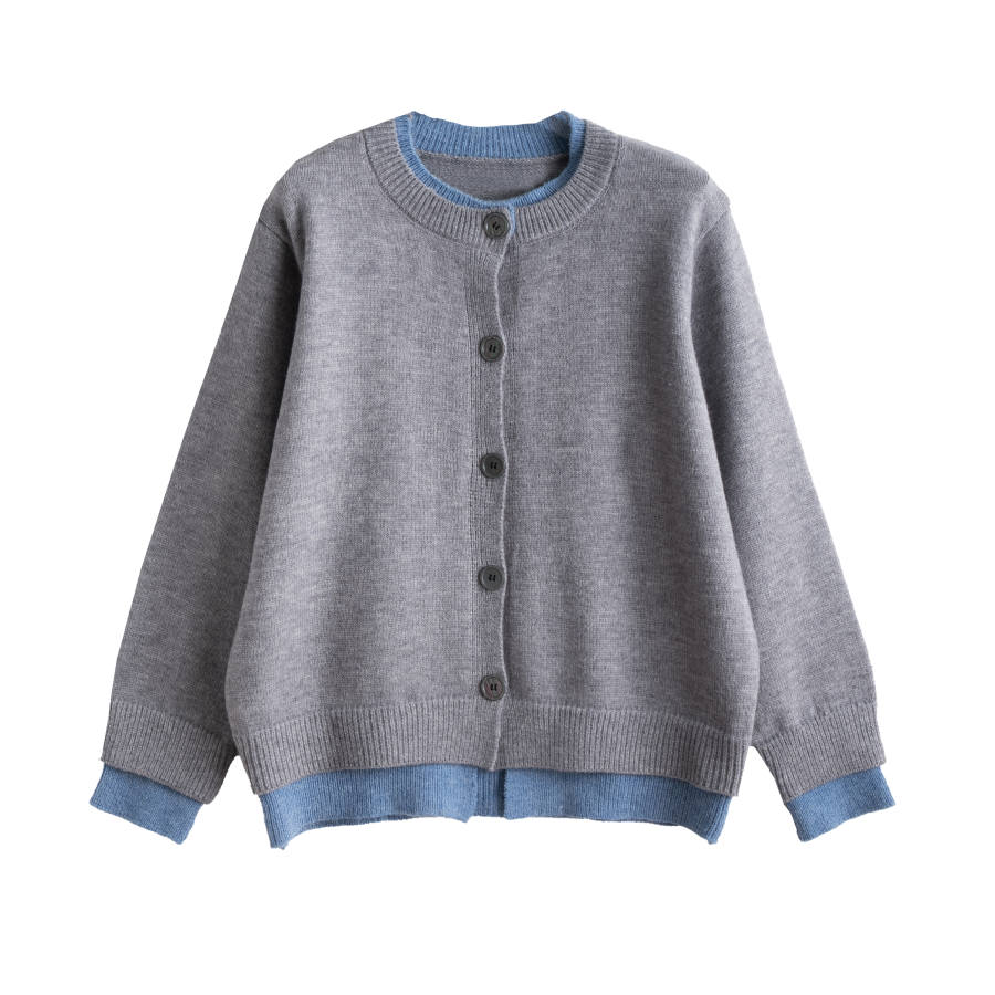 Tonlion Knitwear Women's Medium Heather Gray Crew Neck Moderate
