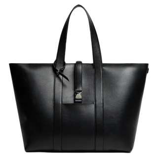 MONCLER GENIUS Leather Tote Handbag Women's Black