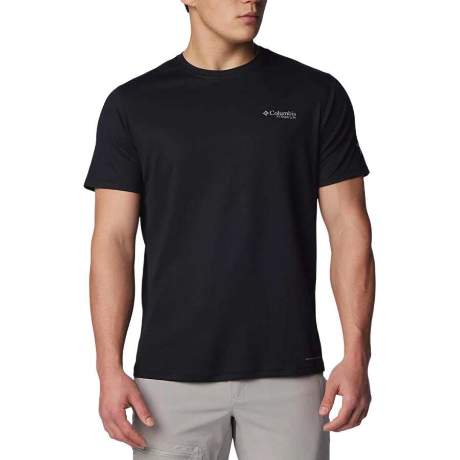 Columbia T Shirts Men's Black Crew Neck