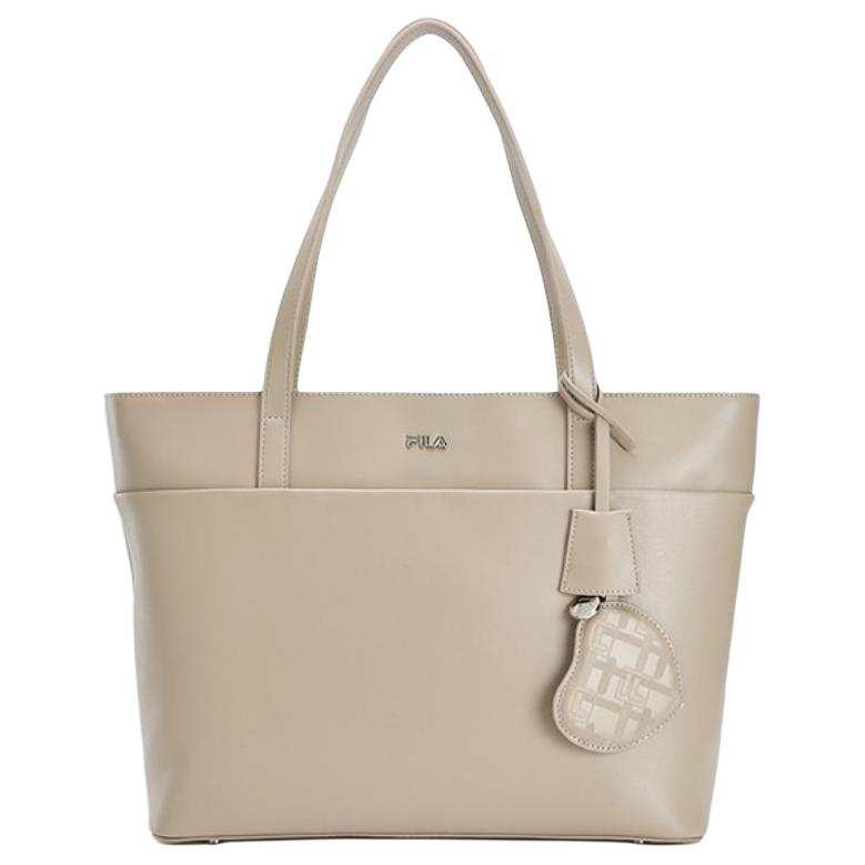 FILA WHITE Pu Shoulder Bag Women's Travertine Color