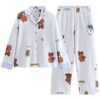 FENTENG Brown Bear Pajama Set Women's