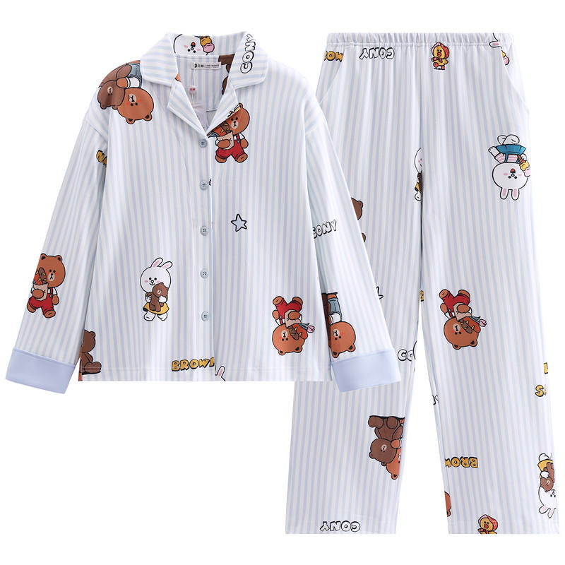 FENTENG FENTENG Brown Bear Pajama Set Women's