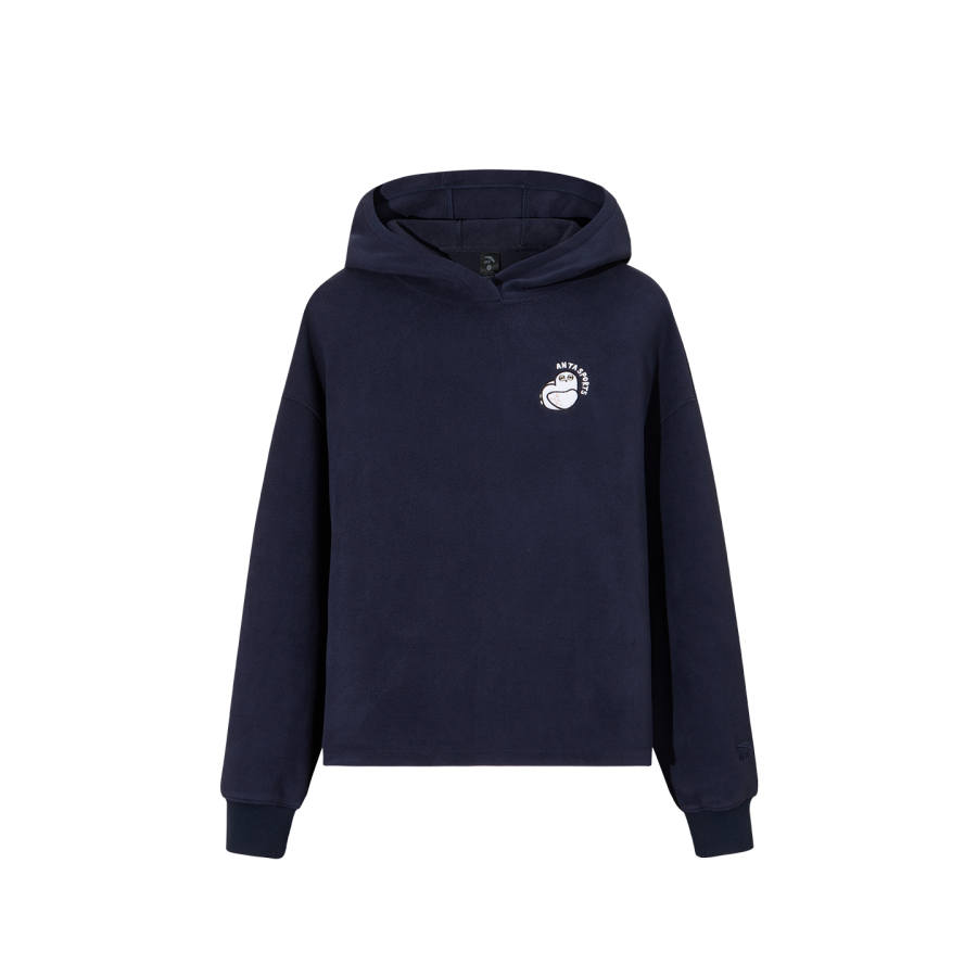 ANTA T Shirts Women's Release Dusk Blue 5 Hooded Moderate Other