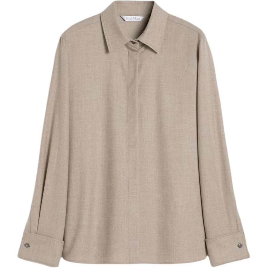 MaxMara MaxMara button-cuff cashmere shirt