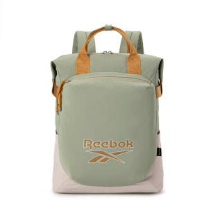 Reebok Fabric Backpack Regular Unisex Clay Gray Green/Terracotta Orange/Obsidian White/Lavender