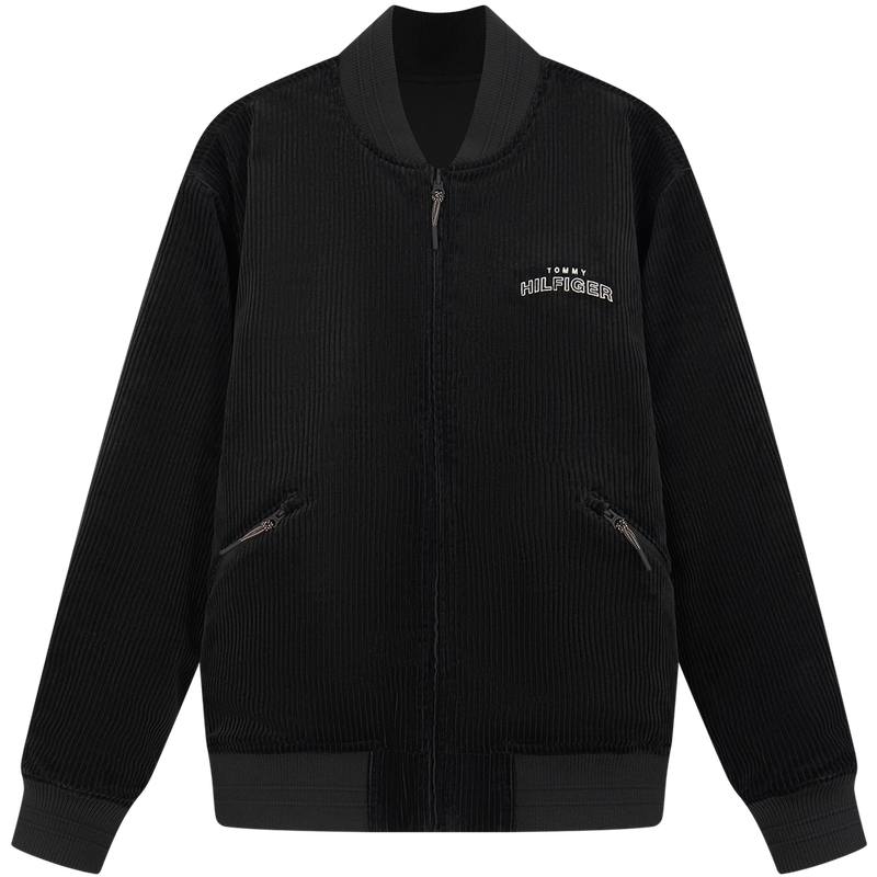 Tommy Hilfiger Jackets Men's Black/Black BDS Baseball Collar Moderate