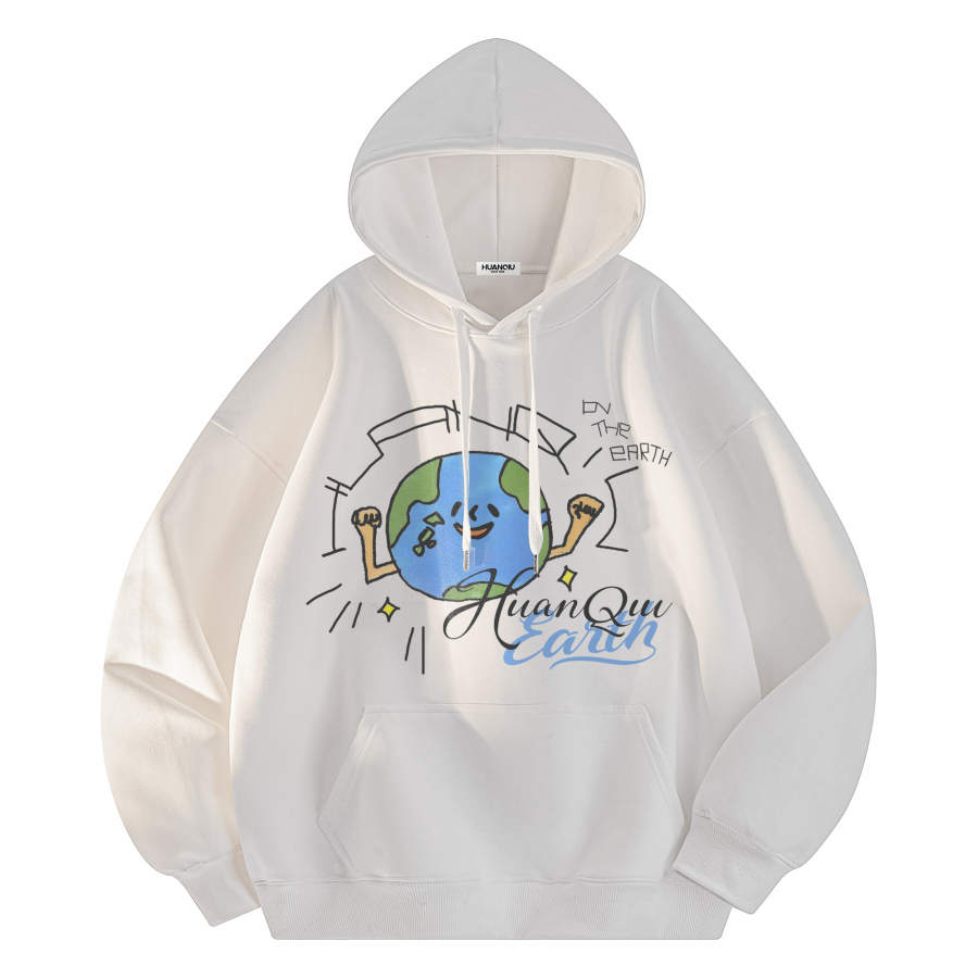 HUANQIU Sweatshirts Unisex Hooded Moderate Heavyweight