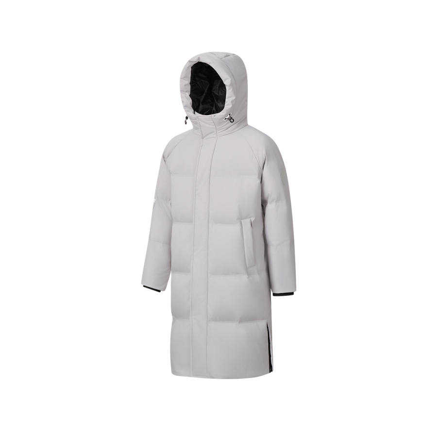 Saucony Down Jackets Men's Cloud Peak Gray Hooded Moderate