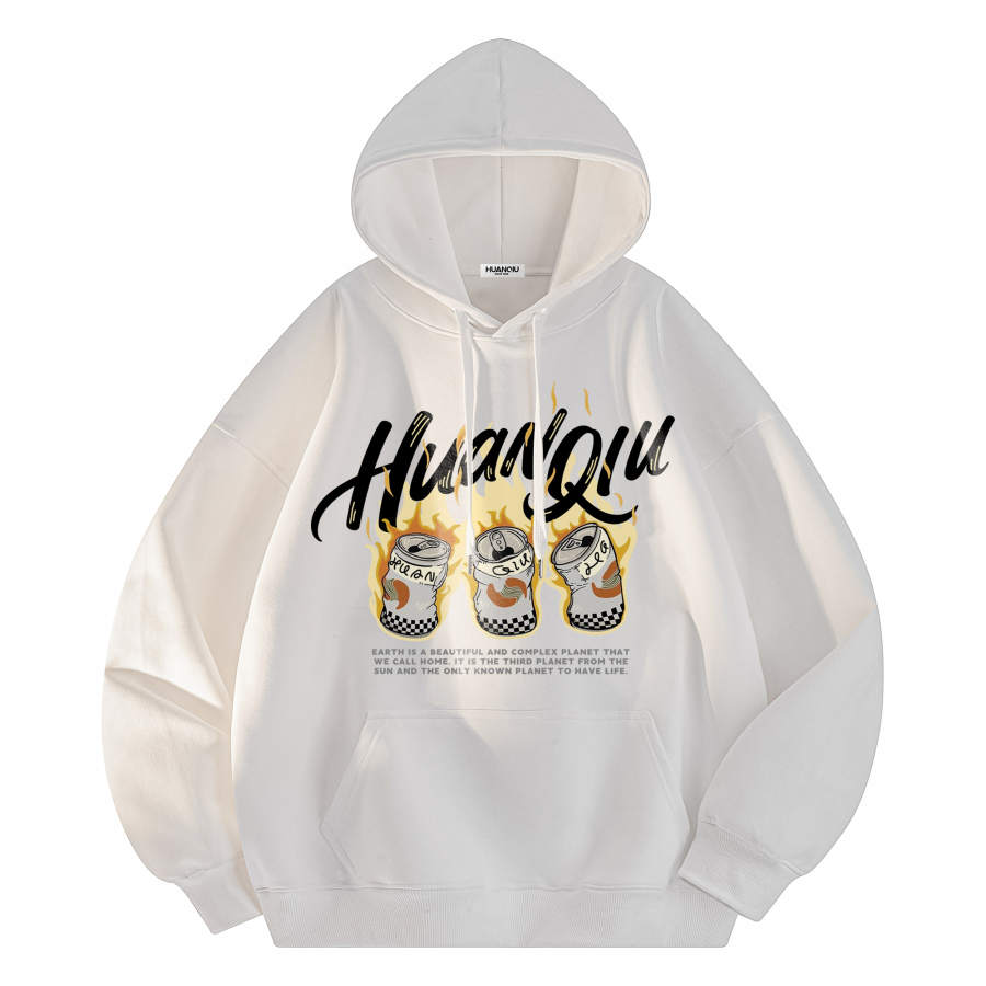 HUANQIU Sweatshirts Unisex Hooded Moderate Heavyweight
