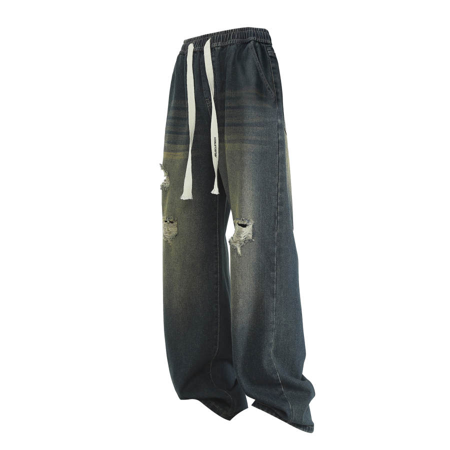 MUSCLETECH Jeans Unisex Nostalgic Green Moderate Straight Fit Pants