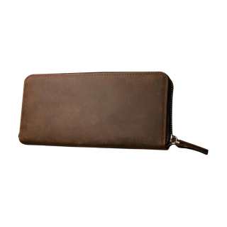 Simple & Nature Cow Leather Wallet Cell Phone Pouch Regular Men's Brown