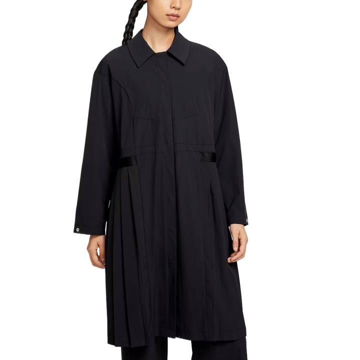 Nike Nike Trench Coats Women's Black Lapel Moderate