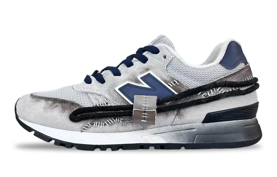 New Balance New Balance NB 565 Abrasion Resistant Breathable Mid top Casual Running Shoes Unisex Gray White Black D Width