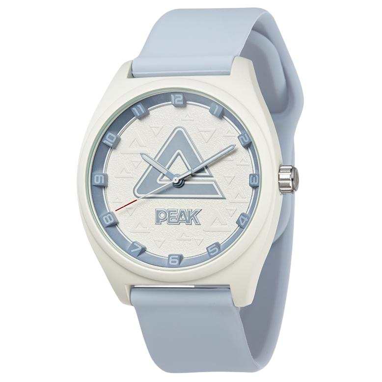 PEAK Box Included Set Quartz Movement Silicone Strap Watch Unisex White Dial Glow In The Dark