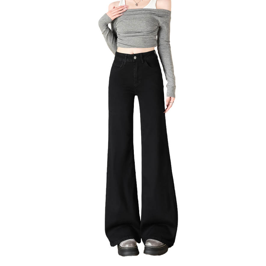 BALENO Jeans Women's Black Moderate Flared Pants
