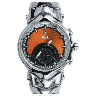 KIOSK Future Design Silver Luxury American Fossil Quartz Movement Stainless Steel Strap Watch Unisex