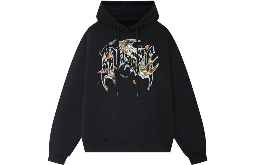 SANSYAS Sweatshirts Unisex Black Hooded Thickened Heavyweight
