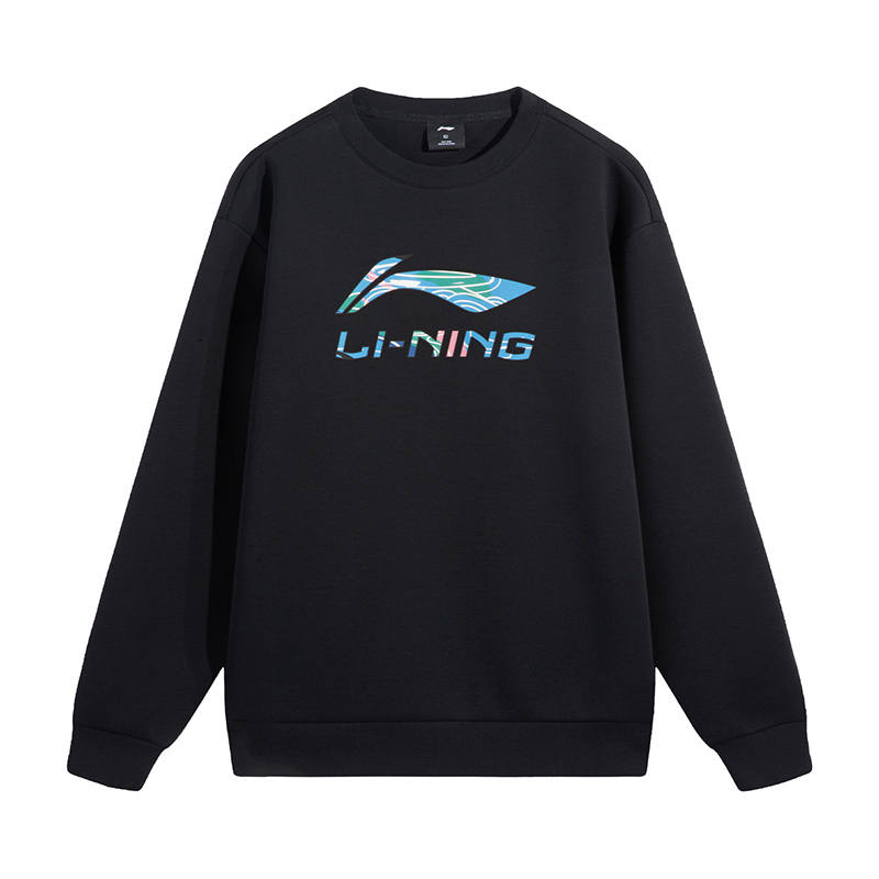 Li-Ning Li Ning Sweatshirts Unisex Black Crew Neck Moderate