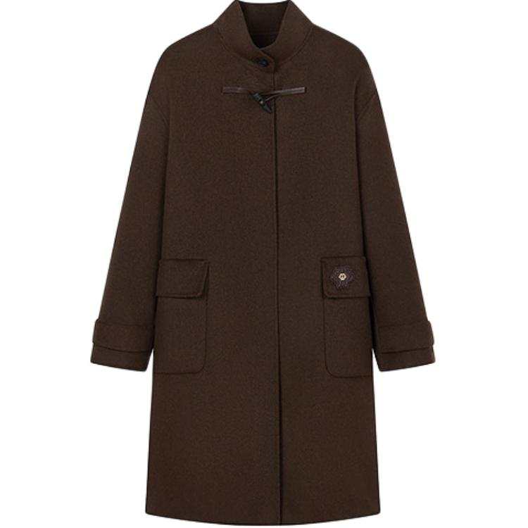 Teenie Weenie Coats Women's Brown Stand Collar Moderate