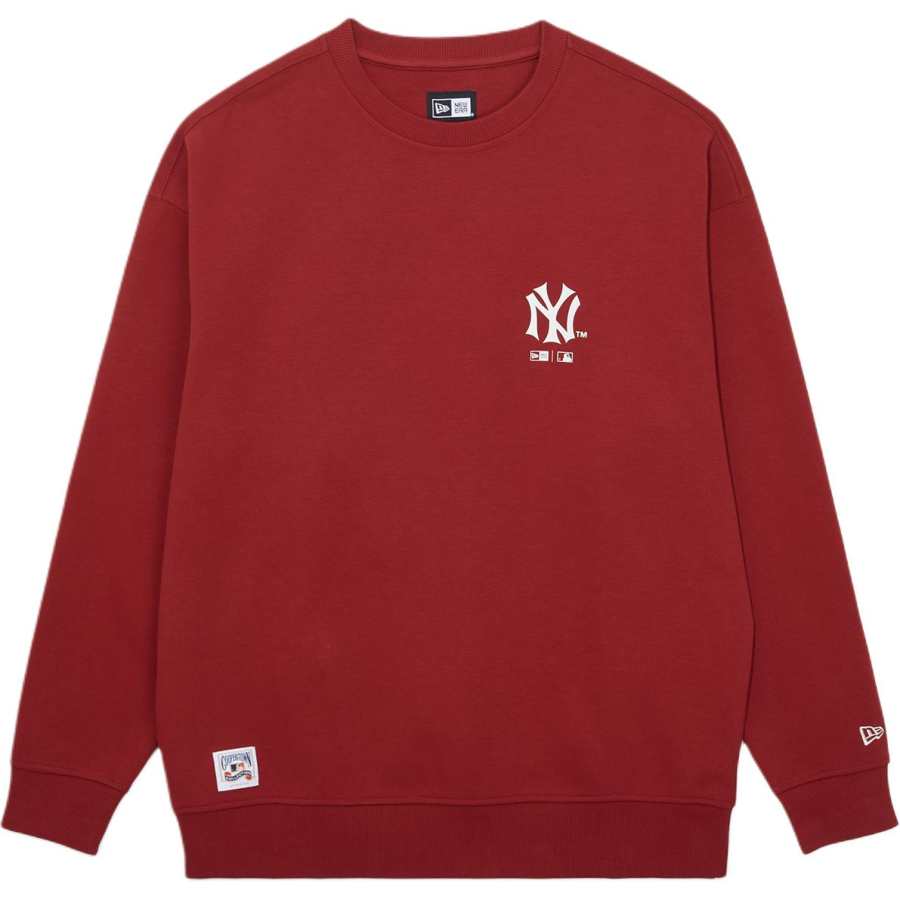 New Era X MLB Sweatshirts Unisex Red Crew Neck Moderate