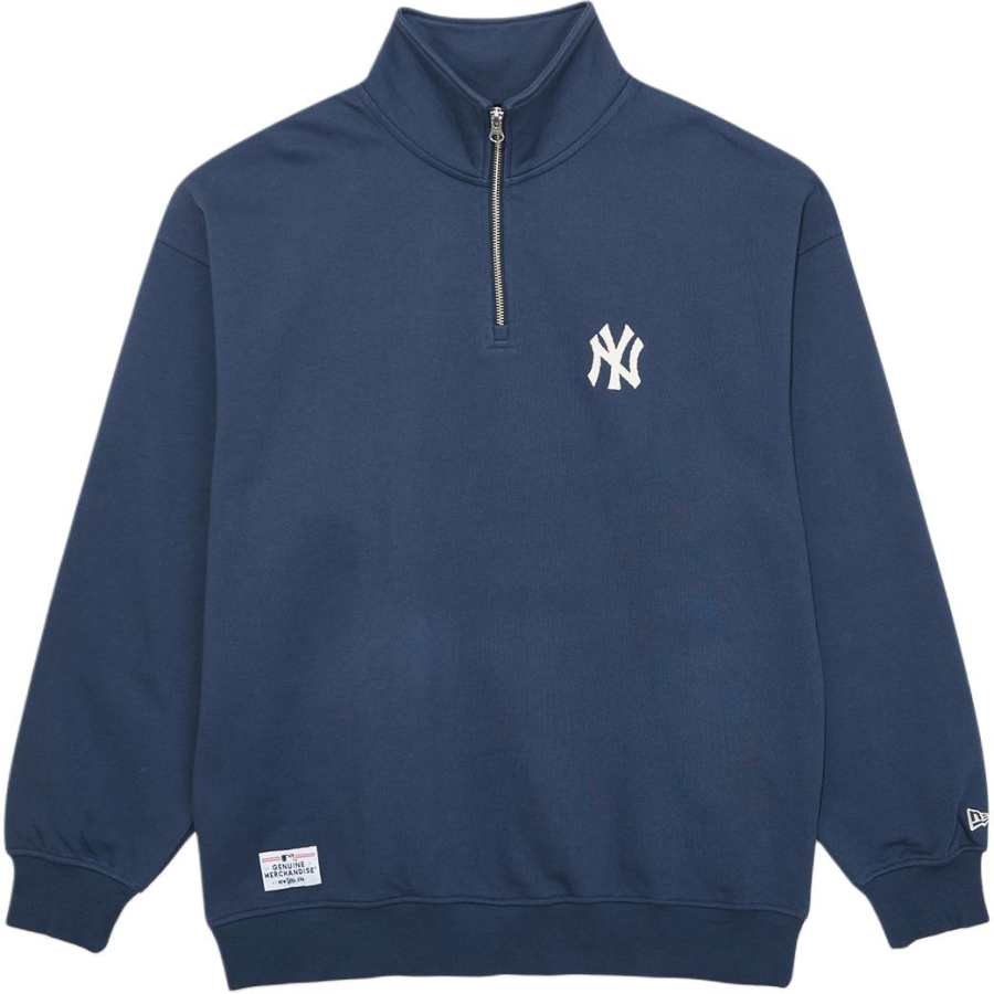 New Era Sweatshirts Unisex Blue Stand Collar Moderate Regular