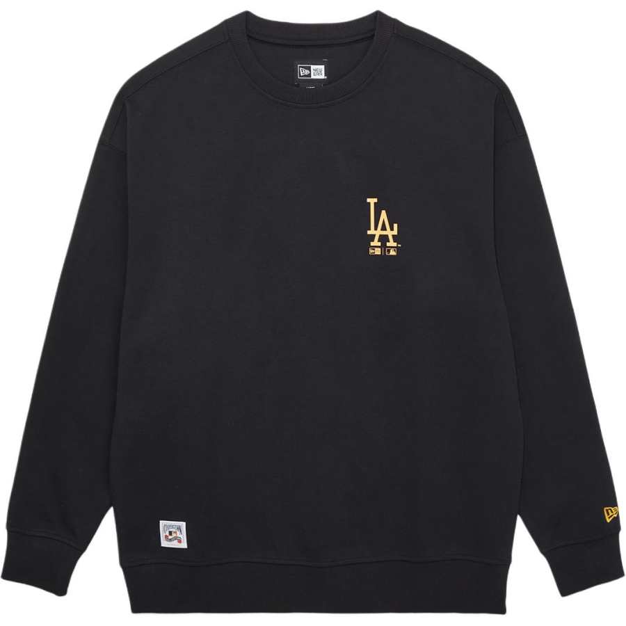 New Era X MLB Sweatshirts Unisex Black Crew Neck Moderate Regular
